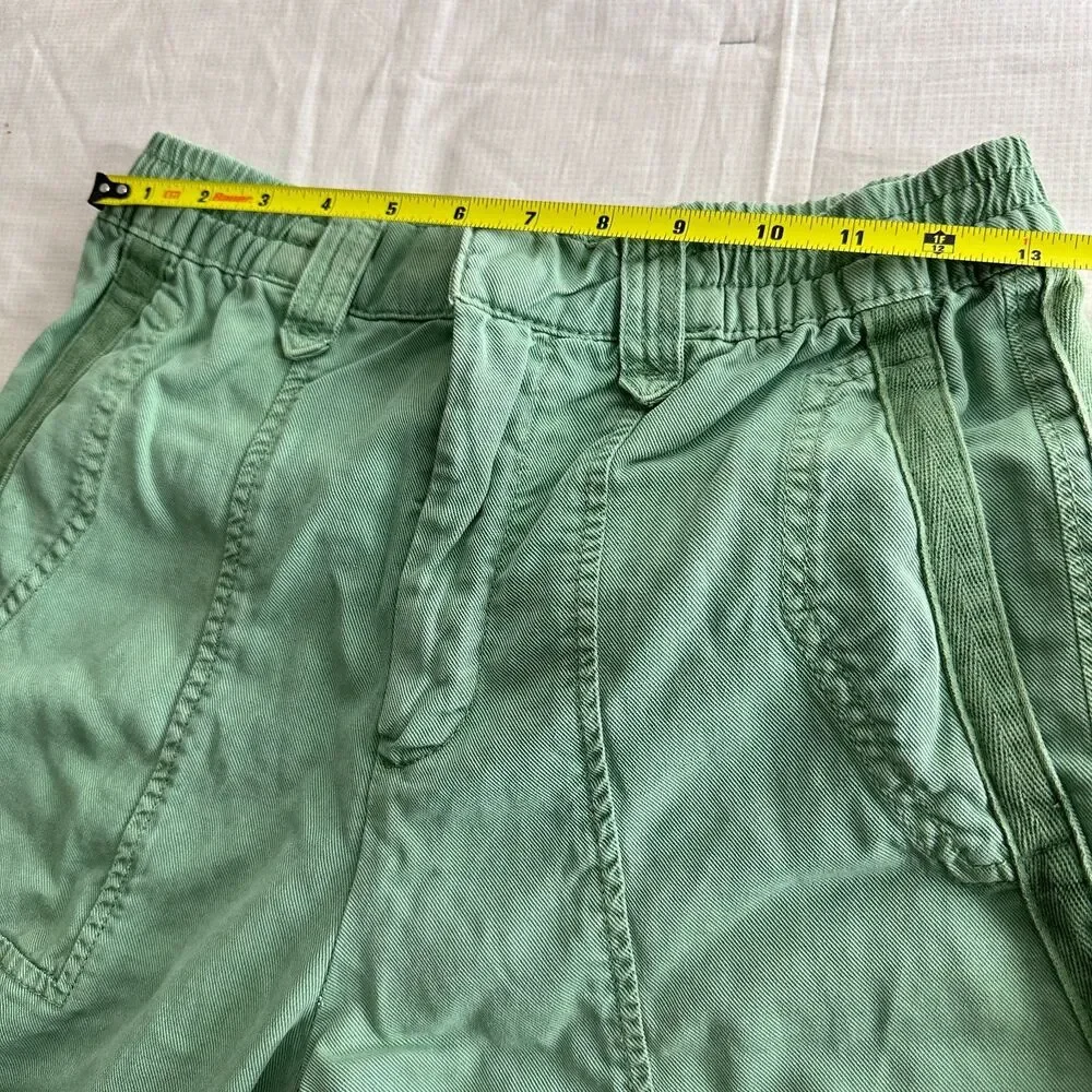 Zara Joggers Pull On Pants Lyocell Linen Blend Casual Elastic High Waist Size S